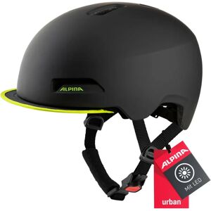 Casco urbano Alpina Brooklyn Nero - Giallo Neon Opaco Casco urbano Alpina Brooklyn Nero - Giallo Neon Opaco