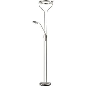 Fischer & Honsel Silber LED Stehlampe mit Leselicht - Stehlampe Fischer & Honsel Silber LED Stehlampe mit Leselicht - Stehlampe