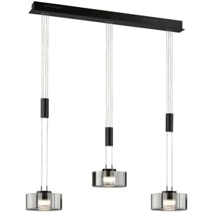 FISCHER & HONSEL Lavin Pendelleuchte - 3-flammig, Beige & Rauchglas FISCHER & HONSEL Lavin Pendelleuchte - 3-flammig, Beige & Rauchglas
