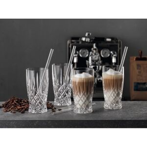 Nachtmann Latta Macchiato Set4 + 4 Noblesse Skleněné Brčka, Barva: Průhledná Nachtmann Latta Macchiato Set4 + 4 Noblesse Skleněné Brčka, Barva: Průhledná