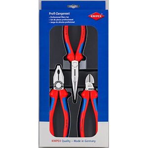 Knipex 00 20 11 Pliers Set - Combination, Snipe Nose, Diagonal Knipex 00 20 11 Pliers Set - Combination, Snipe Nose, Diagonal