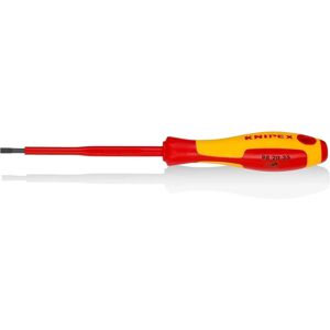 KNIPEX Insulated Slotted Screwdriver - 3.5 x 100mm - Screwdriver KNIPEX Insulated Slotted Screwdriver - 3.5 x 100mm - Screwdriver