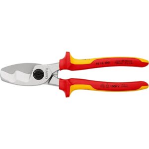 Knipex Model 95 16 200 SB Chrome VDE Cable Shears - Cable Shears Knipex Model 95 16 200 SB Chrome VDE Cable Shears - Cable Shears