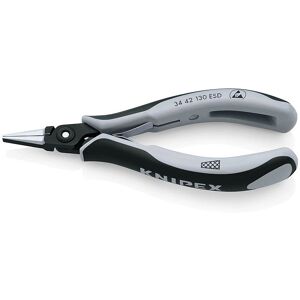 Knipex 34 42 130 ESD Precision Electronics Gripping Pliers - Flat Wide Jaws 130mm Knipex 34 42 130 ESD Precision Electronics Gripping Pliers - Flat Wide Jaws 130mm