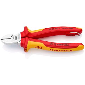 Knipex 70 06 160 T Diagonal Cutting Pliers - VDE Insulated 160mm Knipex 70 06 160 T Diagonal Cutting Pliers - VDE Insulated 160mm