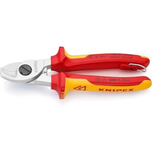 Knipex Cable Shears - VDE-insulated, chrome-plated, 165mm Knipex Cable Shears - VDE-insulated, chrome-plated, 165mm