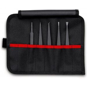 Knipex 92 00 05 ESD Tweezers - Set of 5 Plastic, ESD, 135mm Knipex 92 00 05 ESD Tweezers - Set of 5 Plastic, ESD, 135mm