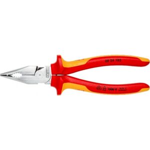 Knipex 08 26 185 Needle-nose pliers - universal, VDE, 185 mm Knipex 08 26 185 Needle-nose pliers - universal, VDE, 185 mm