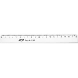 Wedo 5220 - Règle en plastique transparente 20 cm pour professionnels Wedo 5220 - Règle en plastique transparente 20 cm pour professionnels