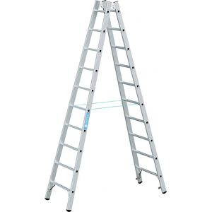 Échelle professionnelle en aluminium ZARGES 2x10, pliante - Publicité Échelle professionnelle en aluminium ZARGES 2x10, pliante - Publicité