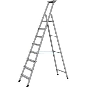 ZARGES Aluminum Ladder - 8 Step, Tool Tray, Foldable - Ladder ZARGES Aluminum Ladder - 8 Step, Tool Tray, Foldable - Ladder