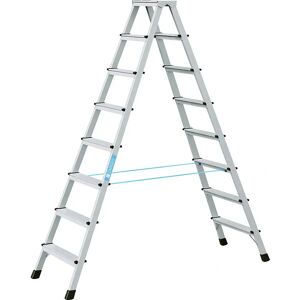 ZARGES Professional Step Ladder - Foldable, 2x8 Steps, 150kg Max ZARGES Professional Step Ladder - Foldable, 2x8 Steps, 150kg Max