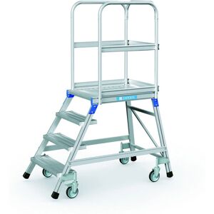 Zarges Aluminiums Mobil Platformstige - 4 Trin, 0,96 m Zarges Aluminiums Mobil Platformstige - 4 Trin, 0,96 m