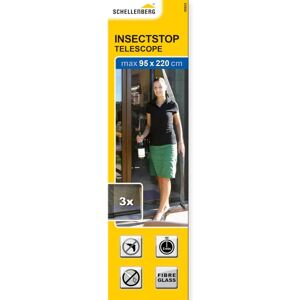 Schellenberg Mosquito Curtain Fibreglass Anthracite - 95x220cm - Mosquito Net for Doors Schellenberg Mosquito Curtain Fibreglass Anthracite - 95x220cm - Mosquito Net for Doors