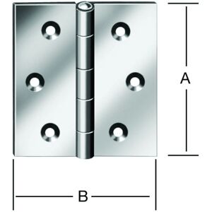 Hinges Vormann 70x70mm - Zingué bleu, 6 pcs - Publicité Hinges Vormann 70x70mm - Zingué bleu, 6 pcs - Publicité