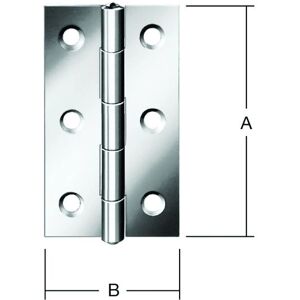 Vormann Charnières en Acier Inoxydable - Étroites, 40x26 mm - Charnières - Publicité Vormann Charnières en Acier Inoxydable - Étroites, 40x26 mm - Charnières - Publicité