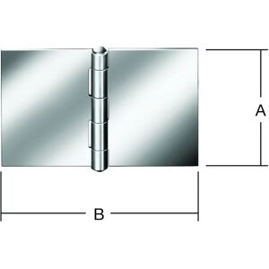 Vormann Charnière de Porte Large 60x90mm Acier Inoxydable V2A - Charnières - Publicité Vormann Charnière de Porte Large 60x90mm Acier Inoxydable V2A - Charnières - Publicité