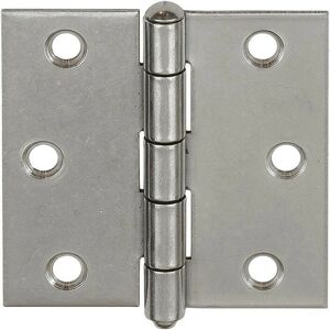 Charnières en Acier Inoxydable V2A - 90x90mm - Angulaires, Enroulées - Adaptées pour portes gauche-droite - Publicité Charnières en Acier Inoxydable V2A - 90x90mm - Angulaires, Enroulées - Adaptées pour portes gauche-droite - Publicité