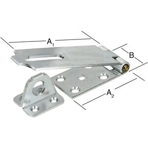 Vormann Modèle 21140 - Loquet de sécurité avec œillet - 85x35mm - Publicité Vormann Modèle 21140 - Loquet de sécurité avec œillet - 85x35mm - Publicité