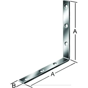 Vormann Supports d'angle galvanisés - 40x20 mm - Renforts solides - Publicité Vormann Supports d'angle galvanisés - 40x20 mm - Renforts solides - Publicité
