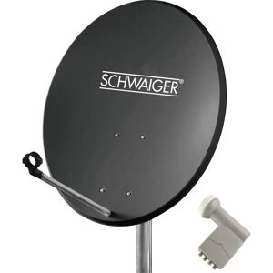 Schwaiger Satellitsystem - 4 Brugere - 60cm Parabol - Vejrbestandig Schwaiger Satellitsystem - 4 Brugere - 60cm Parabol - Vejrbestandig
