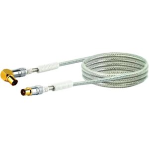 Koaxiální kabel Schwaiger KVKWHD15 531 - 1,5 m Bílý Koaxiální kabel Schwaiger KVKWHD15 531 - 1,5 m Bílý