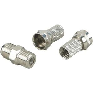 Schwaiger KVBS70531 Koaxialverbinder-Set in Silber Schwaiger KVBS70531 Koaxialverbinder-Set in Silber