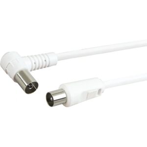 Schwaiger KVKW15 532 Koaxiální kabel - 10m, Bílý, IEC konektory Schwaiger KVKW15 532 Koaxiální kabel - 10m, Bílý, IEC konektory