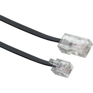 Câble modem Schwaiger 3m - RJ-11 à RJ-45 - Noir Câble modem Schwaiger 3m - RJ-11 à RJ-45 - Noir