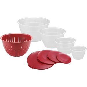 Westmark Olympia Food Storage Set - Red & Clear - 9 pcs Westmark Olympia Food Storage Set - Red & Clear - 9 pcs