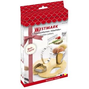Conjunto de cortadores de bolachas com pés em aço inoxidável Westmark Conjunto de cortadores de bolachas com pés em aço inoxidável Westmark