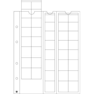 Feuilles de pièces Leuchtturm Optima - 26mm, pack de 10, transparentes - Publicité Feuilles de pièces Leuchtturm Optima - 26mm, pack de 10, transparentes - Publicité