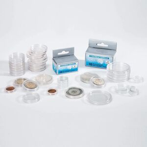 Capsules pour pièces Leuchtturm 21mm - 20-29mm Étui de protection - Publicité Capsules pour pièces Leuchtturm 21mm - 20-29mm Étui de protection - Publicité