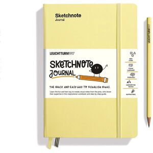 LEUCHTTURM1917 Leuchtturm Premium A5 Jaune Carnet de croquis - Publicité LEUCHTTURM1917 Leuchtturm Premium A5 Jaune Carnet de croquis - Publicité