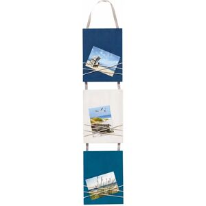 Walther Design YO381L Fotolijst - 3 foto's 8x11 cm - Blauw, Grijs, Wit Walther Design YO381L Fotolijst - 3 foto's 8x11 cm - Blauw, Grijs, Wit