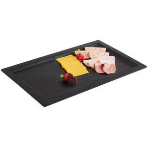 Plato de melamina APS GN 1/1 con aspecto pizarra 53x32,5 cm Plato de melamina APS GN 1/1 con aspecto pizarra 53x32,5 cm