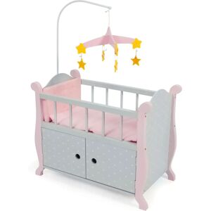 CHIC2000 Puntos Grey Puppenbett - Stern-Mobile, Weiche Polsterung, Stauraum CHIC2000 Puntos Grey Puppenbett - Stern-Mobile, Weiche Polsterung, Stauraum