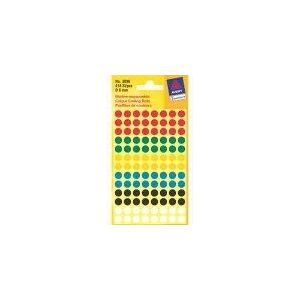 Pallini colorati Avery 8mm - Etichette Pallini colorati Avery 8mm - Etichette