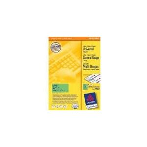 Groene Avery Zweckform 70x37mm Labels Groene Avery Zweckform 70x37mm Labels