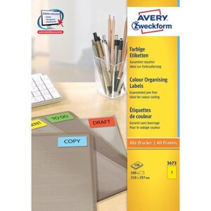 Avery - Model 3473 - Yellow Label for Office Use Avery - Model 3473 - Yellow Label for Office Use