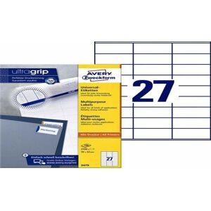 Avery 3479 Labels - Versatile Self-Adhesive 70x32mm Avery 3479 Labels - Versatile Self-Adhesive 70x32mm