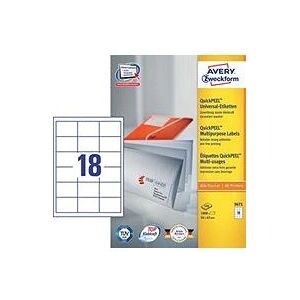Avery Model 3671 Self-Adhesive White Labels - Labels Avery Model 3671 Self-Adhesive White Labels - Labels