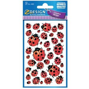 Papier autocollant décoratif permanent Avery 4400 Rouge et Noir - 114 pcs Papier autocollant décoratif permanent Avery 4400 Rouge et Noir - 114 pcs