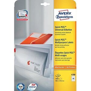 Avery Zweckform 4780 White Self-adhesive Printer Label - Printer Label Avery Zweckform 4780 White Self-adhesive Printer Label - Printer Label