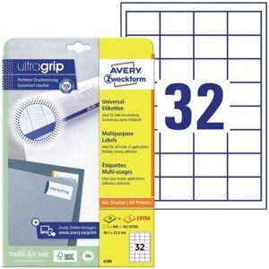 Avery - 4789 - Fehér - 48.3x33.8 mm - Címkék Avery - 4789 - Fehér - 48.3x33.8 mm - Címkék