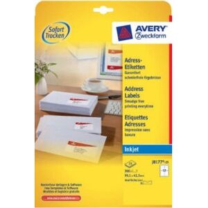 Avery J8177-25 Weiße Druckeretiketten - Adressetiketten - 300 St Avery J8177-25 Weiße Druckeretiketten - Adressetiketten - 300 St