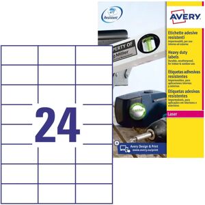 Avery L4718-20 White Waterproof Self-adhesive Labels - Labeling Labels Avery L4718-20 White Waterproof Self-adhesive Labels - Labeling Labels