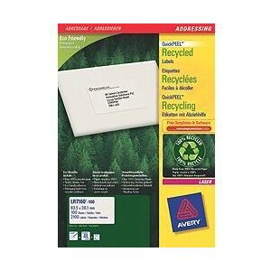 Avery White Self-Adhesive Labels - 2100 pcs - Label Avery White Self-Adhesive Labels - 2100 pcs - Label