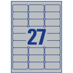 Avery Zweckform L6011-100 Silber Rechteckige Etiketten - Selbstklebend, 2700 Stk Avery Zweckform L6011-100 Silber Rechteckige Etiketten - Selbstklebend, 2700 Stk