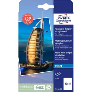 Avery Zweckform C2550-20 Ultra-Gloss Photo Paper - Photo Type Avery Zweckform C2550-20 Ultra-Gloss Photo Paper - Photo Type